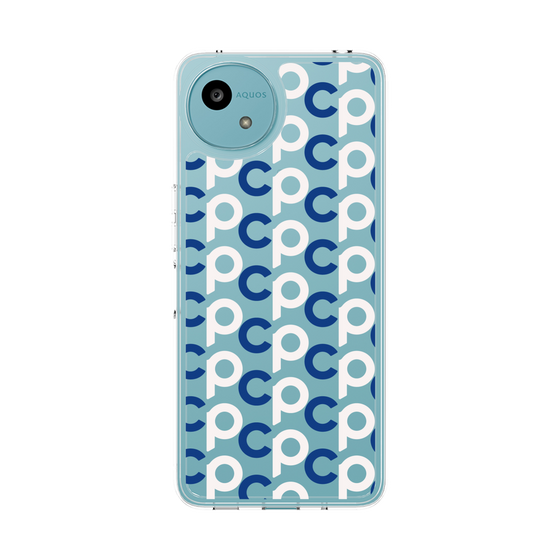 Slim Protection Case［ Original - CASEPLAY Initial All-over Pattern - Navy ］