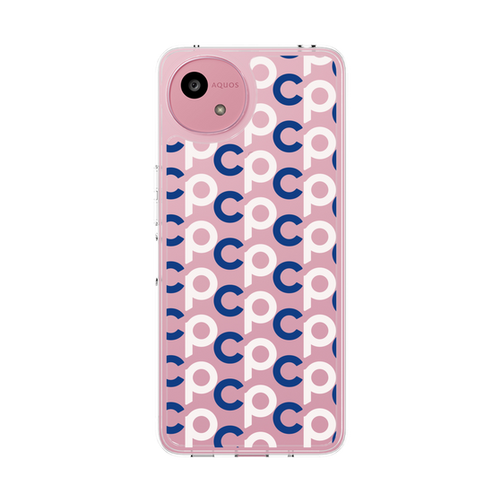 Slim Protection Case［ Original - CASEPLAY Initial All-over Pattern - Navy ］