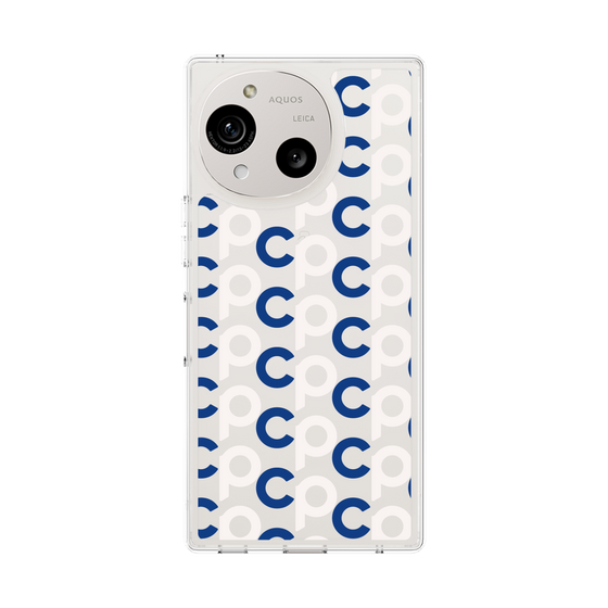Slim Protection Case［ Original - CASEPLAY Initial All-over Pattern - Navy ］