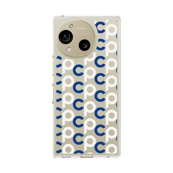 Slim Protection Case［ Original - CASEPLAY Initial All-over Pattern - Navy ］