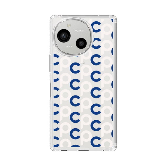Slim Protection Case［ Original - CASEPLAY Initial All-over Pattern - Navy ］