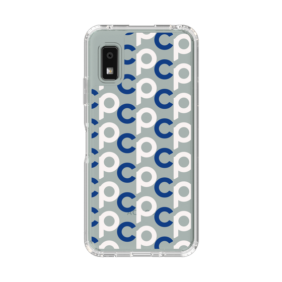 Slim Protection Case［ Original - CASEPLAY Initial All-over Pattern - Navy ］