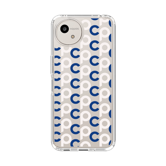 Slim Protection Case［ Original - CASEPLAY Initial All-over Pattern - Navy ］
