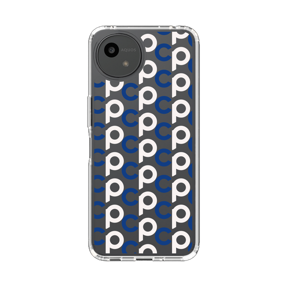 Slim Protection Case［ Original - CASEPLAY Initial All-over Pattern - Navy ］