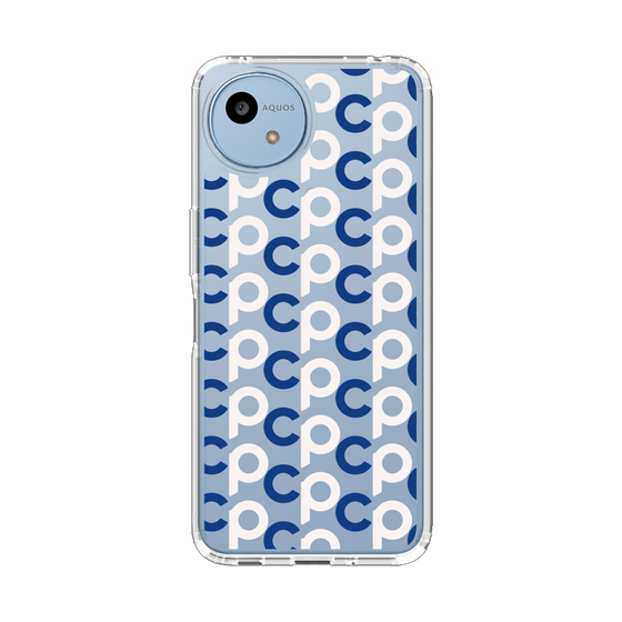 Slim Protection Case［ Original - CASEPLAY Initial All-over Pattern - Navy ］