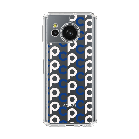 Slim Protection Case［ Original - CASEPLAY Initial All-over Pattern - Navy ］