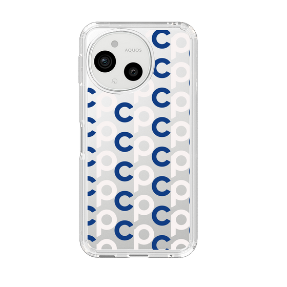 Slim Protection Case［ Original - CASEPLAY Initial All-over Pattern - Navy ］