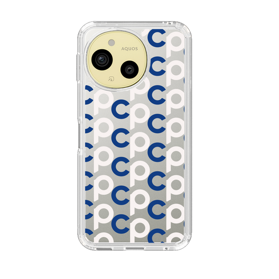 Slim Protection Case［ Original - CASEPLAY Initial All-over Pattern - Navy ］