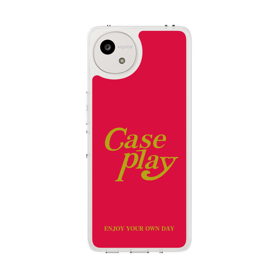 Slim Protection Case［ Original - ENJOY YOUR OWN DAY - Red ］