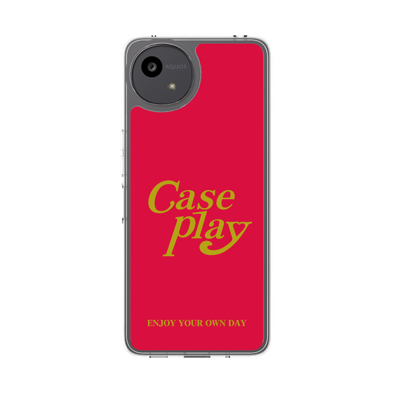 Slim Protection Case［ Original - ENJOY YOUR OWN DAY - Red ］