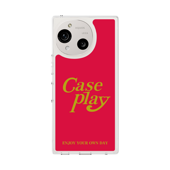 Slim Protection Case［ Original - ENJOY YOUR OWN DAY - Red ］
