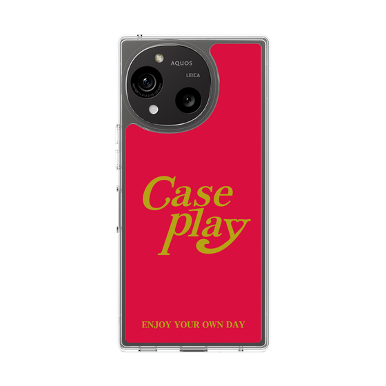 Slim Protection Case［ Original - ENJOY YOUR OWN DAY - Red ］