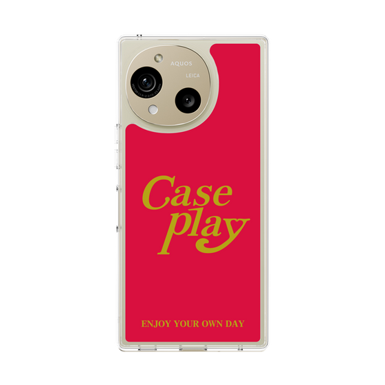 Slim Protection Case［ Original - ENJOY YOUR OWN DAY - Red ］