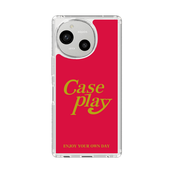 Slim Protection Case［ Original - ENJOY YOUR OWN DAY - Red ］