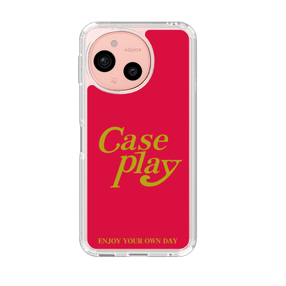 Slim Protection Case［ Original - ENJOY YOUR OWN DAY - Red ］