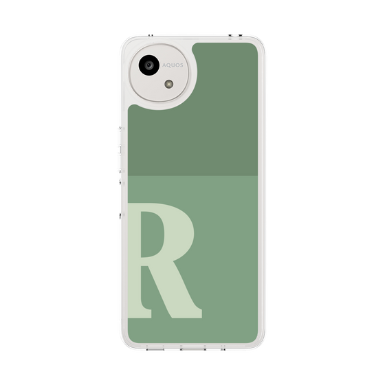 Slim Protection Case［ Original - initial two tone - R green ］
