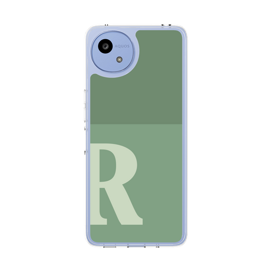 Slim Protection Case［ Original - initial two tone - R green ］
