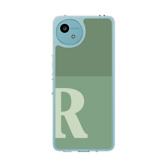 Slim Protection Case［ Original - initial two tone - R green ］