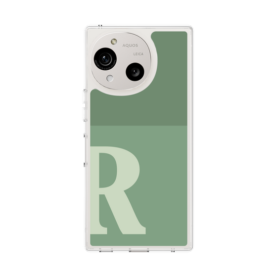 Slim Protection Case［ Original - initial two tone - R green ］