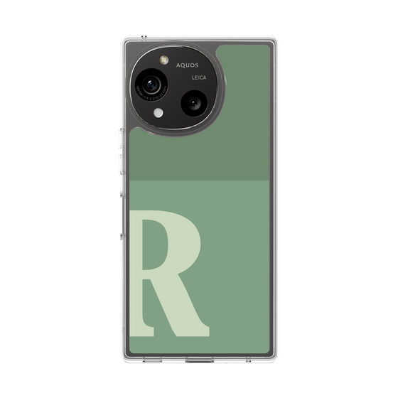 Slim Protection Case［ Original - initial two tone - R green ］