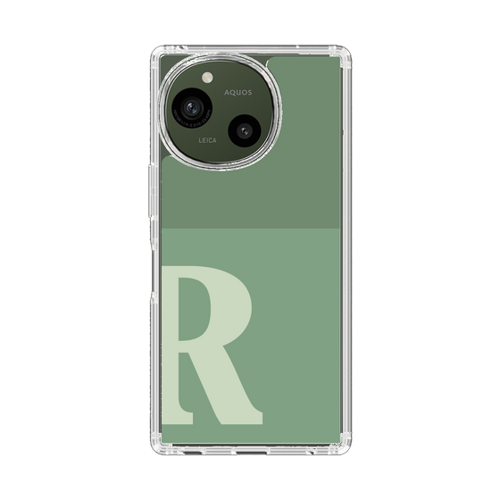 Slim Protection Case［ Original - initial two tone - R green ］