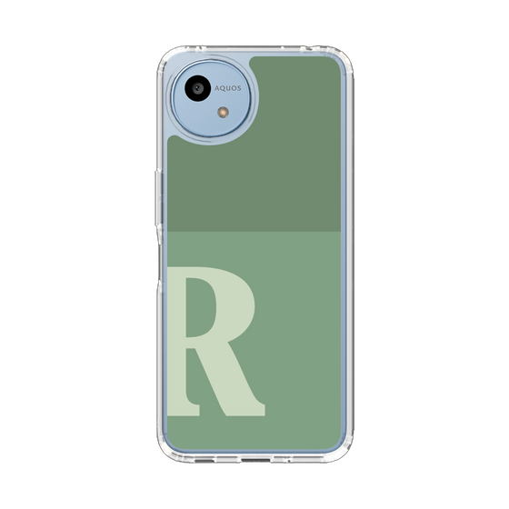 Slim Protection Case［ Original - initial two tone - R green ］