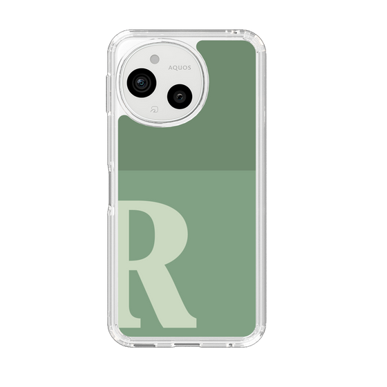 Slim Protection Case［ Original - initial two tone - R green ］