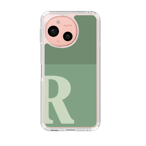 Slim Protection Case［ Original - initial two tone - R green ］
