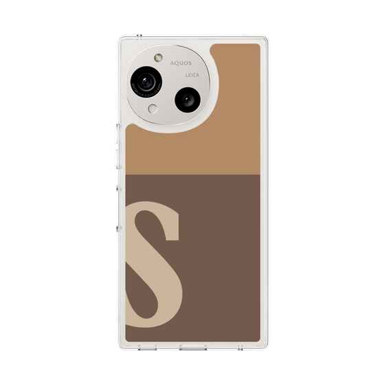Slim Protection Case［ Original - initial two tone - S brown ］