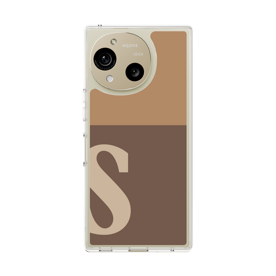 Slim Protection Case［ Original - initial two tone - S brown ］