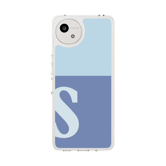 Slim Protection Case［ Original - initial two tone - S blue ］