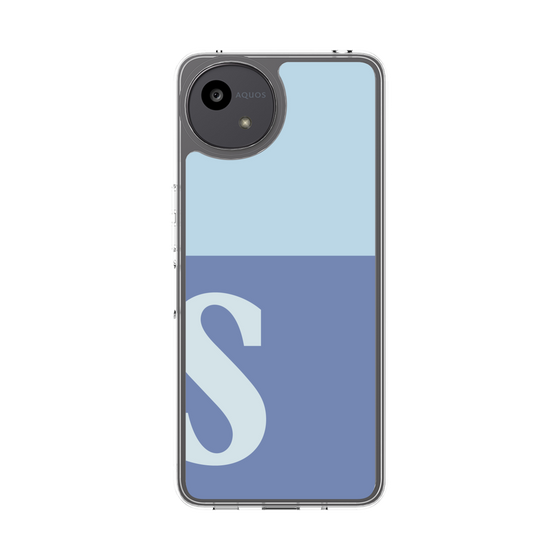 Slim Protection Case［ Original - initial two tone - S blue ］
