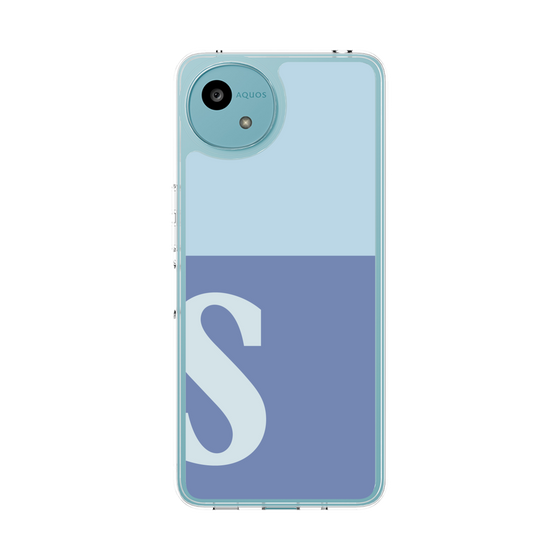 Slim Protection Case［ Original - initial two tone - S blue ］