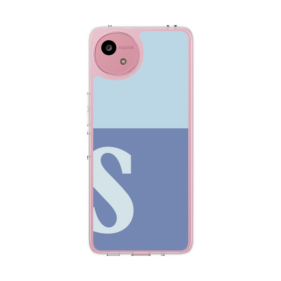 Slim Protection Case［ Original - initial two tone - S blue ］
