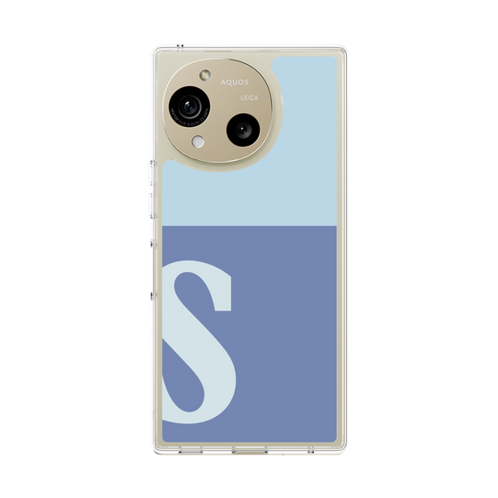 Slim Protection Case［ Original - initial two tone - S blue ］