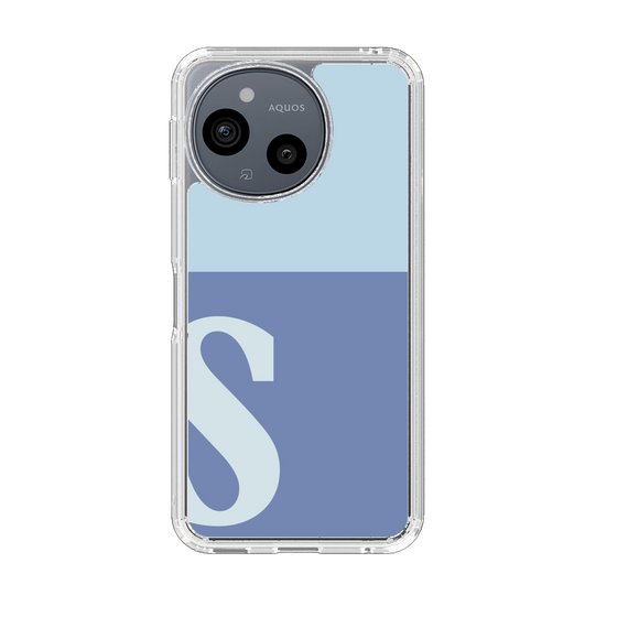 Slim Protection Case［ Original - initial two tone - S blue ］