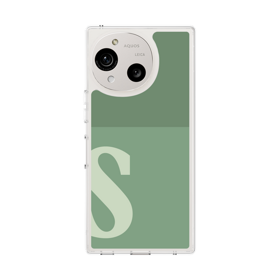Slim Protection Case［ Original - initial two tone - S green ］