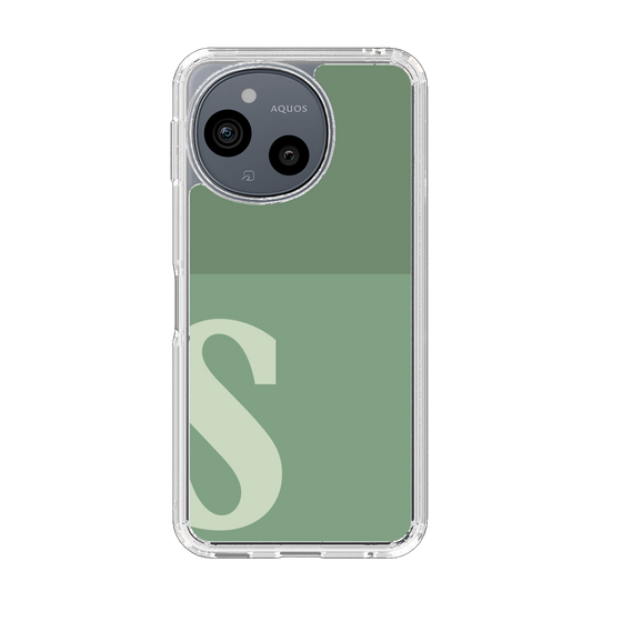 Slim Protection Case［ Original - initial two tone - S green ］