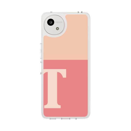 Slim Protection Case［ Original - initial two tone - T pink ］