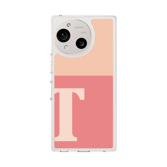 Slim Protection Case［ Original - initial two tone - T pink ］
