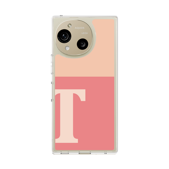 Slim Protection Case［ Original - initial two tone - T pink ］