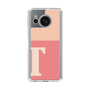 Slim Protection Case［ Original - initial two tone - T pink ］