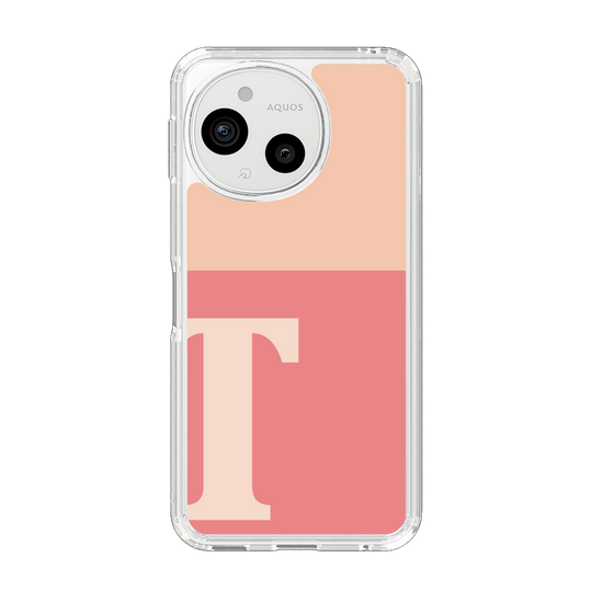 Slim Protection Case［ Original - initial two tone - T pink ］