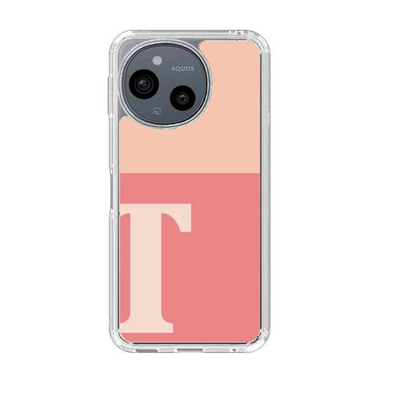 Slim Protection Case［ Original - initial two tone - T pink ］