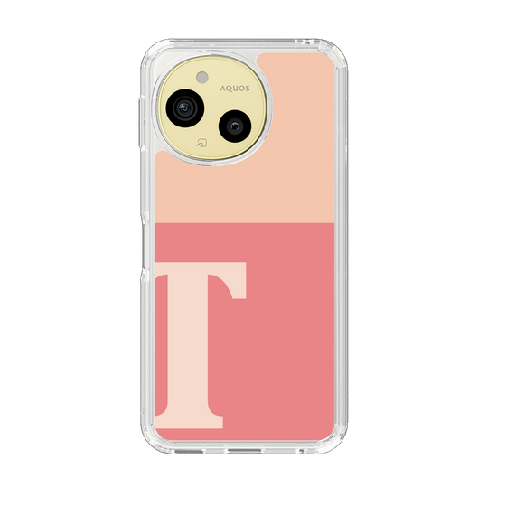 Slim Protection Case［ Original - initial two tone - T pink ］