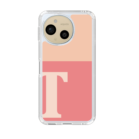Slim Protection Case［ Original - initial two tone - T pink ］