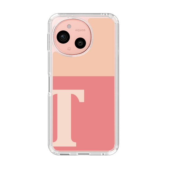Slim Protection Case［ Original - initial two tone - T pink ］