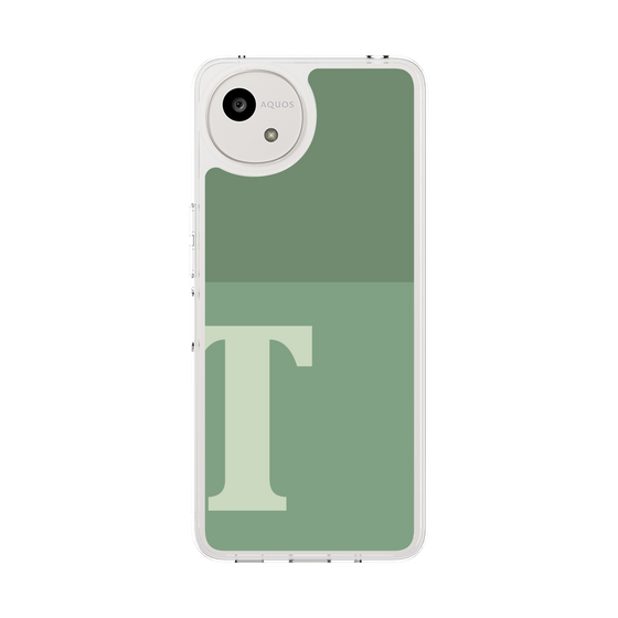 Slim Protection Case［ Original - initial two tone - T green ］