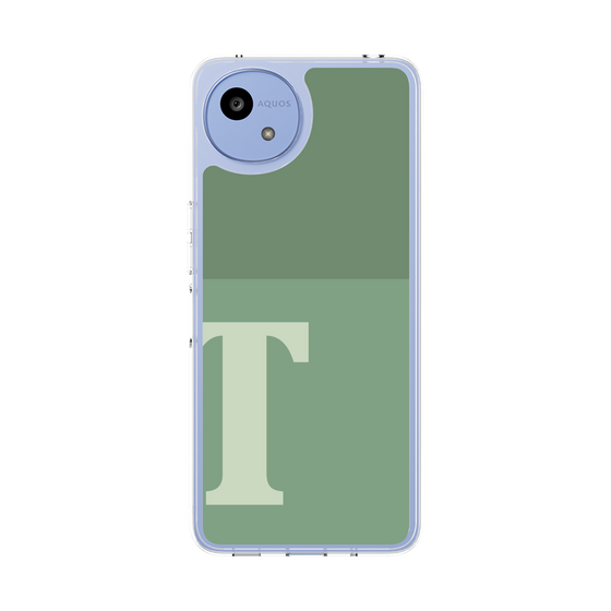 Slim Protection Case［ Original - initial two tone - T green ］