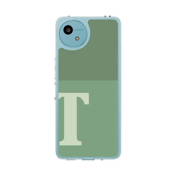 Slim Protection Case［ Original - initial two tone - T green ］